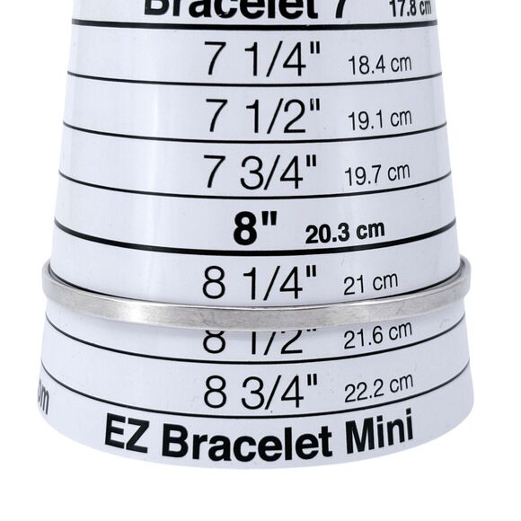 Vintage Sterling Silver 925 3.3mm Classic Bangle Bracelet 8.25" - Picture 5 of 7